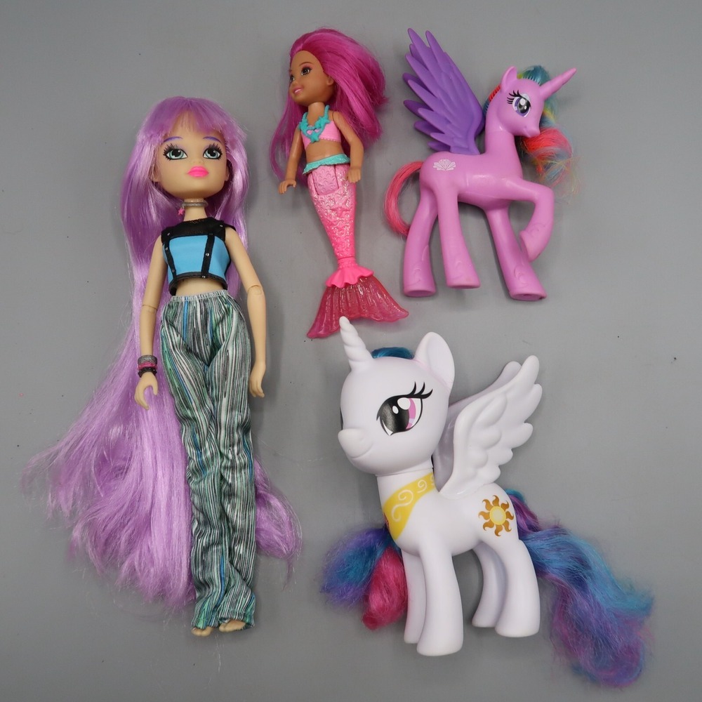 My Little Pony Princess Clestia Cadance Mermaid Doll Toy Figure Lot